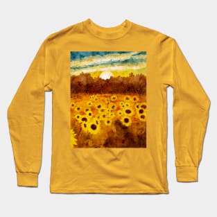 Sunflower Fields Long Sleeve T-Shirt